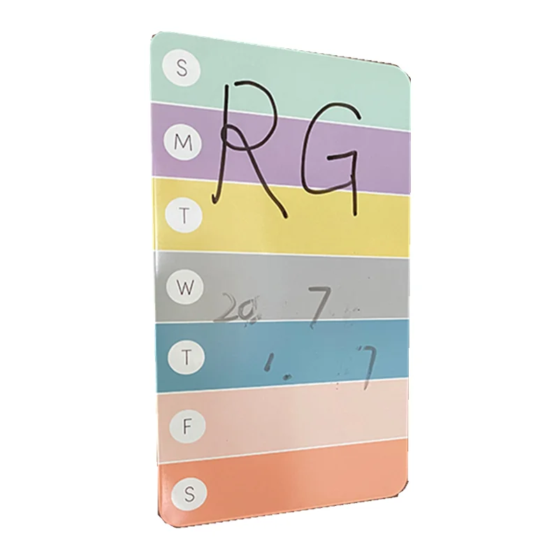 
Custom-made color patterns universal tinplate planning board and message board 