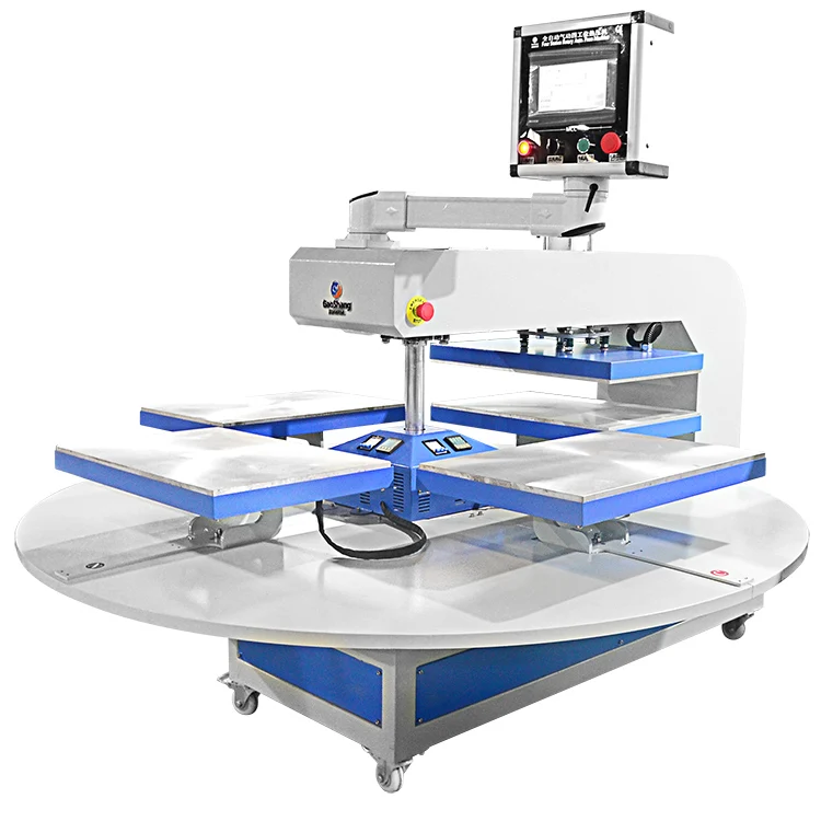 Factory Support Size Customized Best Four Station Heat Press Machine For Clothes T-Shirt