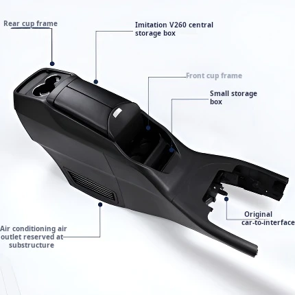 Top Quality Car Console Box MINI BUS Luxury VIP Auto seat Parts Armrest box Storage Cover for Benz V-class V250 V260 Vito Metris