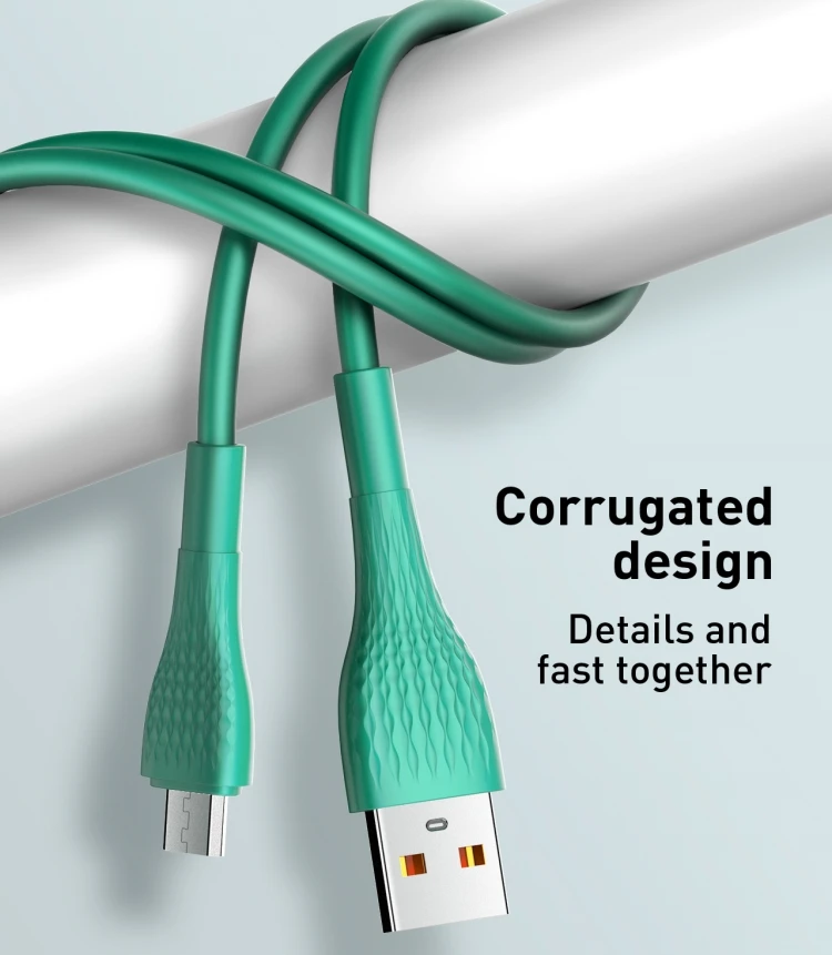 LDNIO LS671 High Quality 3A 1M TPE Silicone Type-C USB Data Cables Fast Charging Micro Samsung Android Devices Copper Cable Wire