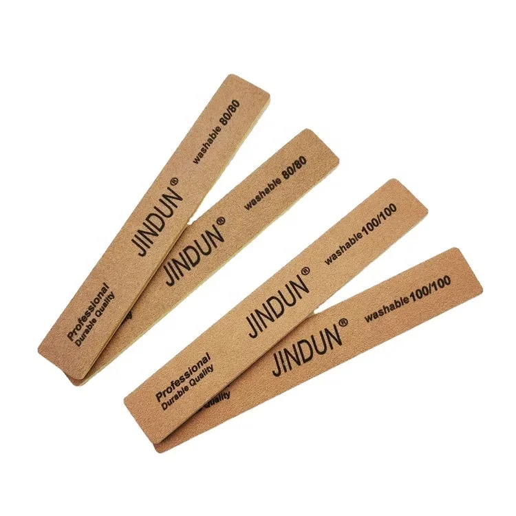 Factory Wholesale Top Quality Crystal Washable Nail File Yellow Waterproof File Custom Logo