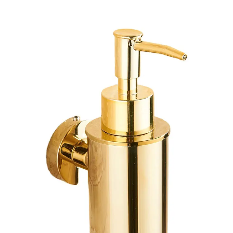 bathroom luxury gold stainless steel hand wall mounted foam soap dispenser