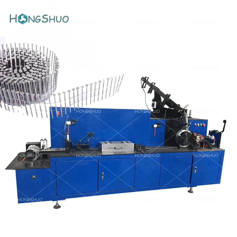 Automatic Steel Wire Coil Nail Welding Machine Coil Nail Thread Rolling Machine