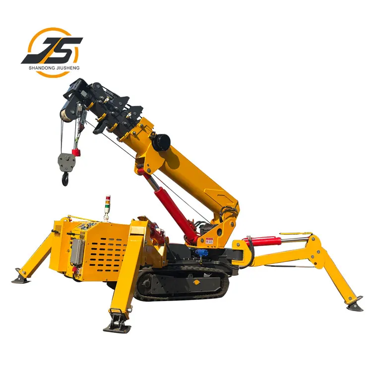 Spider Lifting 3 Tons Crawler Spider Crane Mini Crawler Crane Folding Construction Crane