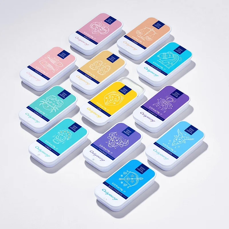 50ML Factory parfum women Wholesale custom femmes men fragrance Private Label 12 Constellation Long Lasting Solid Perfume