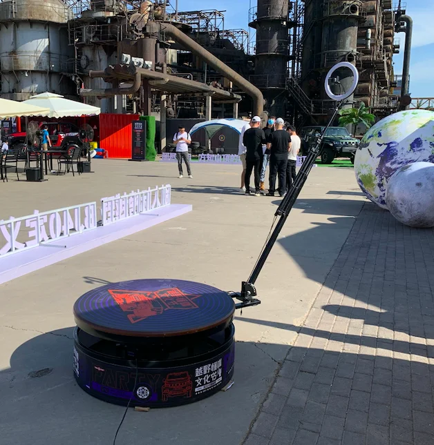 2023 Автоматическая 115 см Светодиодная вращающаяся машина для фотобудки 4 человек iPad selfie спинниновая 360