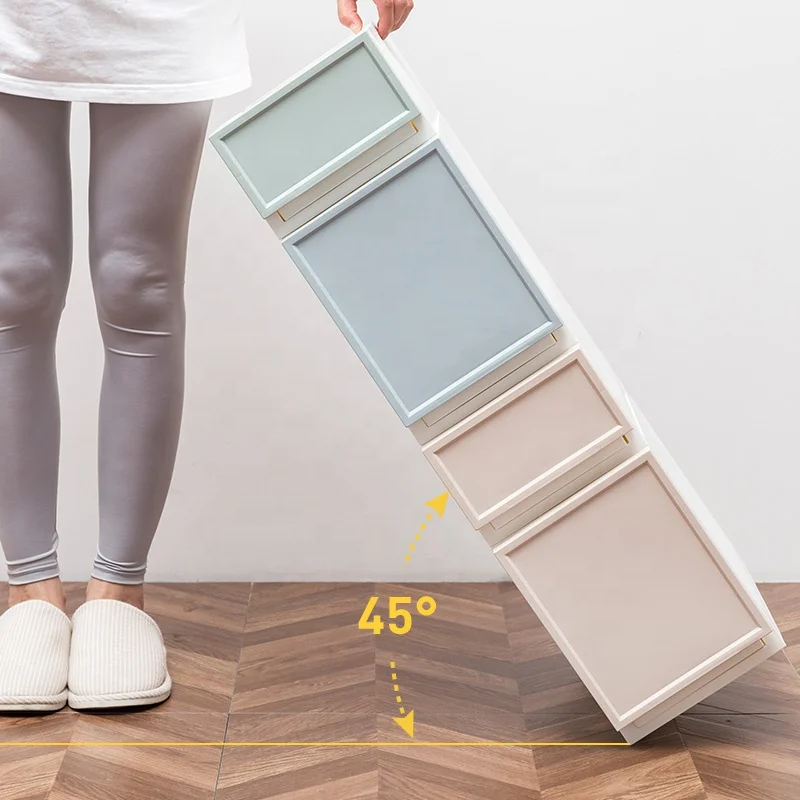
Custom high quality clothes kids cart cd plastic shoes storage cabinet drawers 