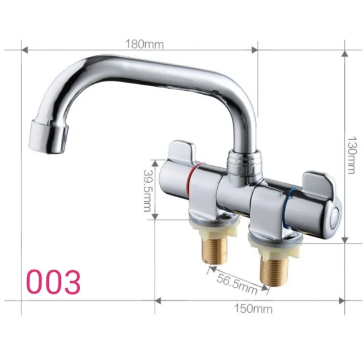 Brass Cold and Hot Water 360 Degrees up and Down Rotate Marine Faucet