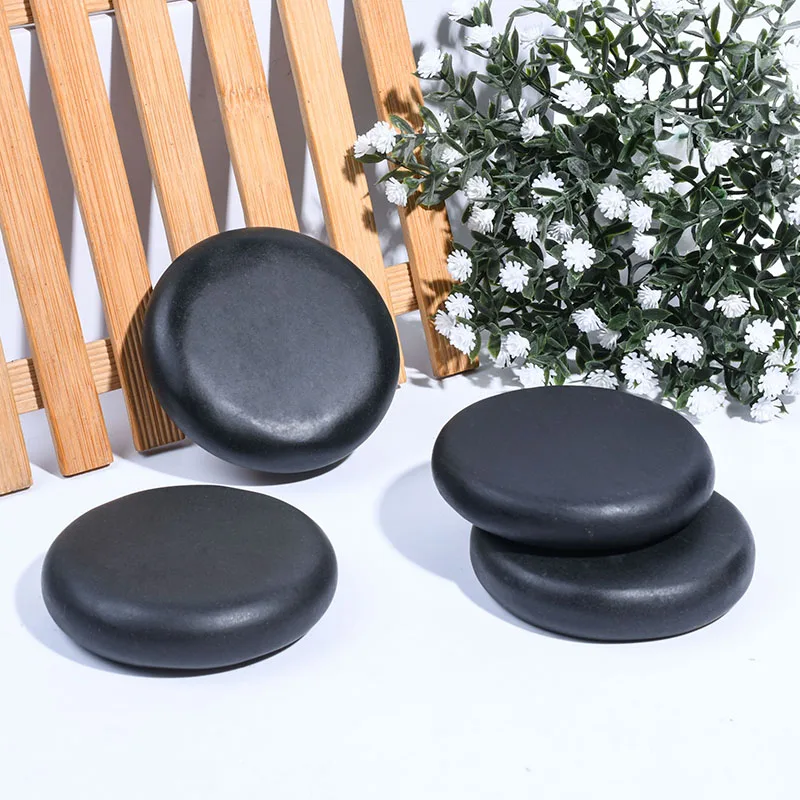 Pure Natural Bian Stone Hot Stone Massage Set Customized Massage Hot Stone For SPA