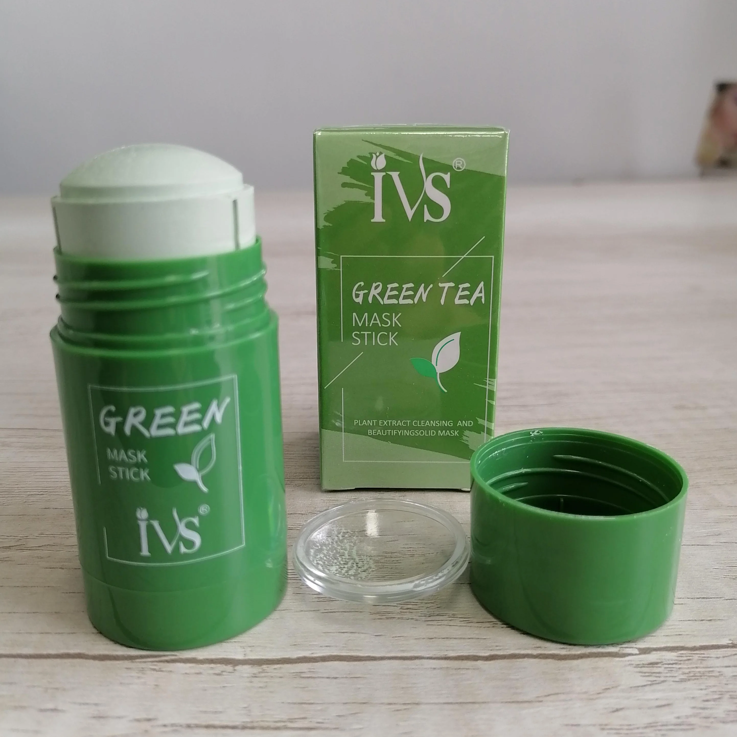 IVS Oem Private Label beautiful skin care Face Care Deep Cleansing Moisturizing Purifying Clay Facial Green Tea Mask Stick