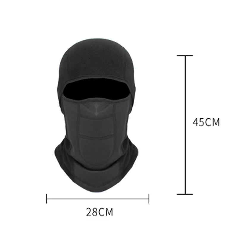 Winter Outdoor Full Face Mask Keep Warm Headscarf Windproof Beanie Hat Balaclava Cap Fleece Cycling Black Ski Maskes