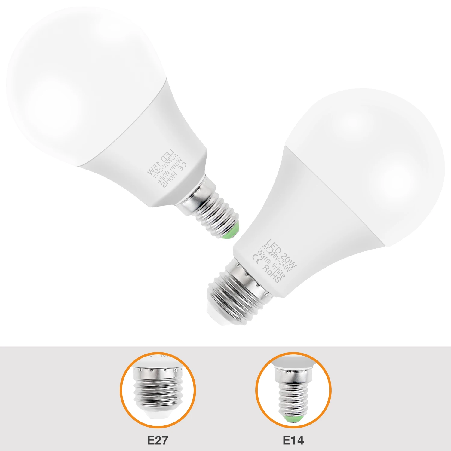 China Electric Lamparas Led Lamp 220V 3W 6W 9W12W 15W 15W 18W 20W E27/E26/E14 Led Lamp Light Bulb