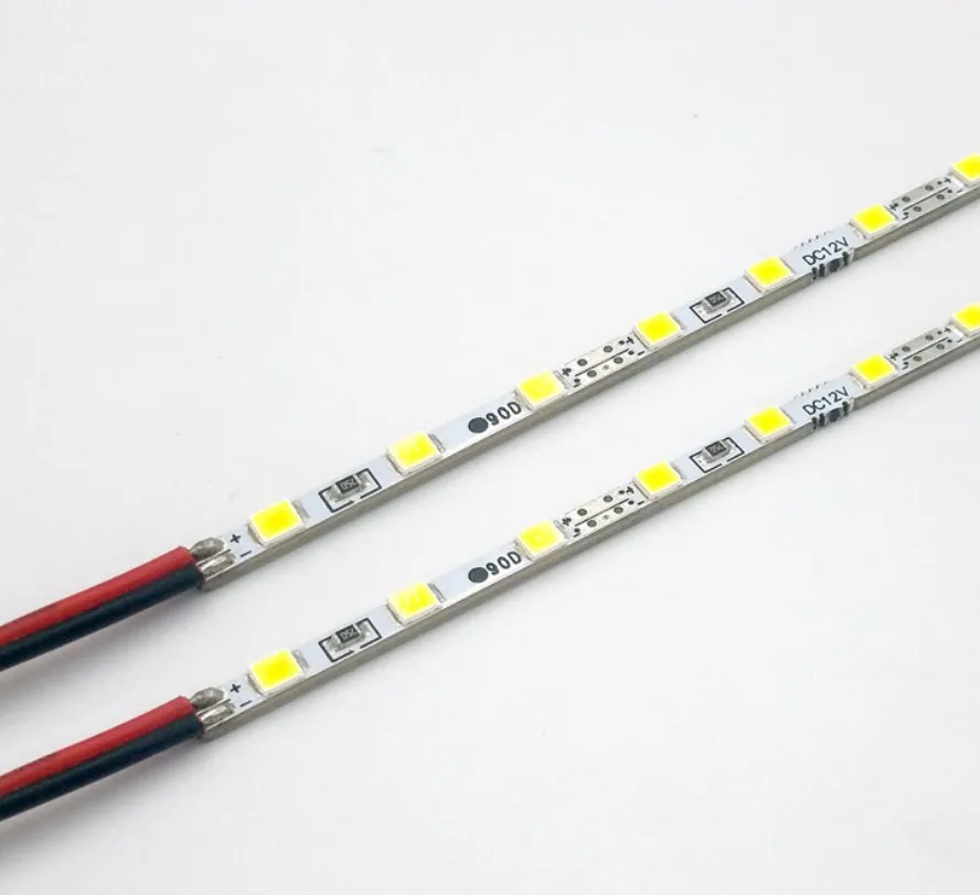SMD2835 SMD4014 12 в 72 шт. светодиодная полоса освещения 4 мм Pcb жесткая