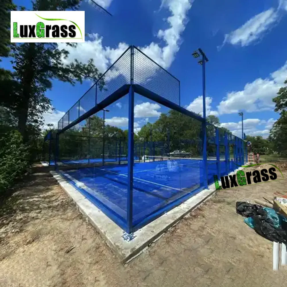 LUX PADEL Профессиональный Padel оборудование для теннисного корта поставщик теннисный корт внутреннего или открытого тенниса
