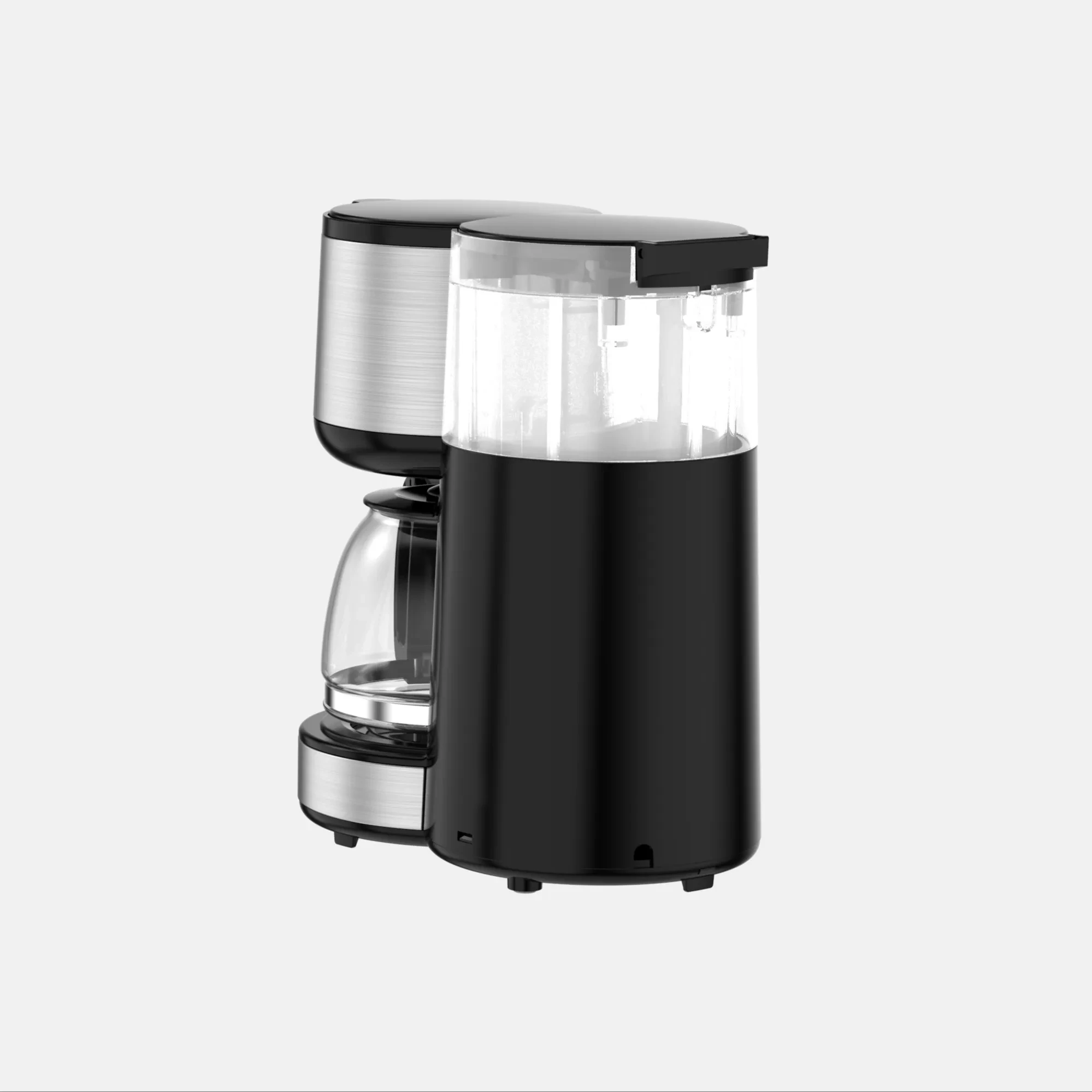 1000W Glass Carafe Coffee Machine  With Auto Shut Off And LCD Display