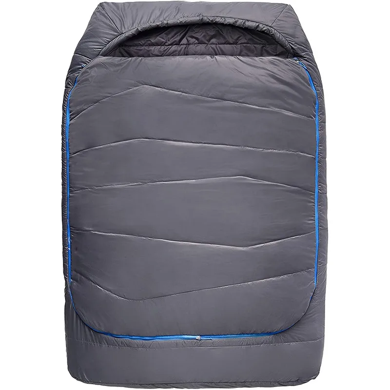 Custom Logo Comfort Doublewide Two Person Synthetic Large Double Sleeping Bag For Couples Family