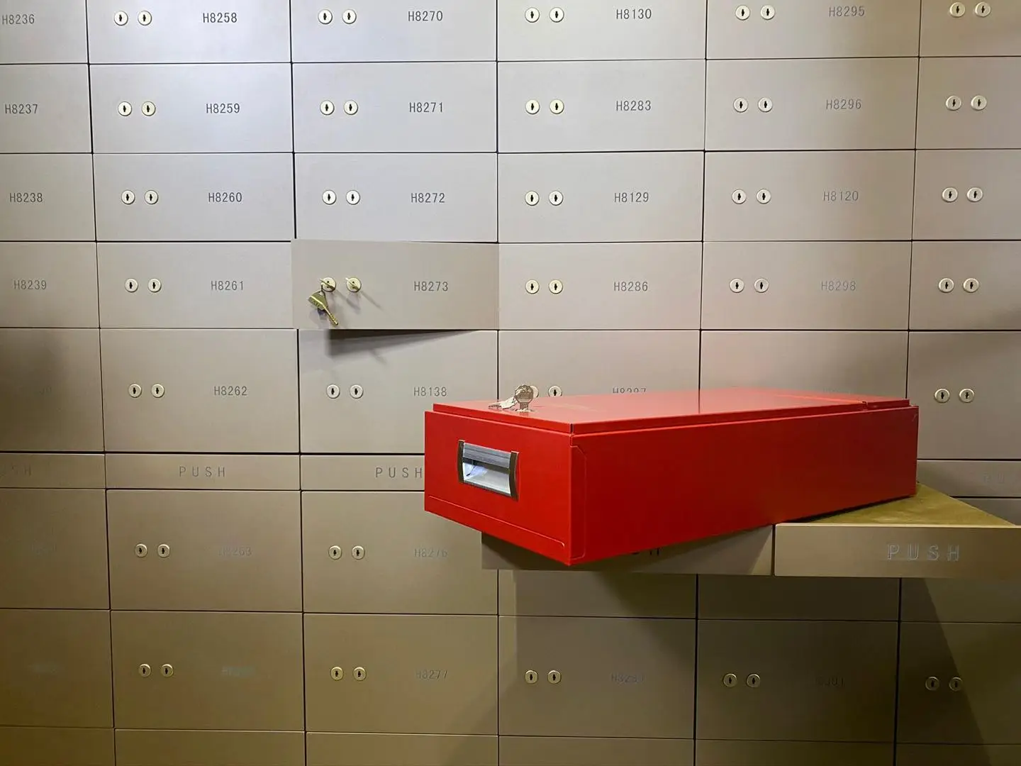 Bank safe deposit box Top quality OEM Hotel hot rolling sheet deposit money safe box locker Jinzheng safe