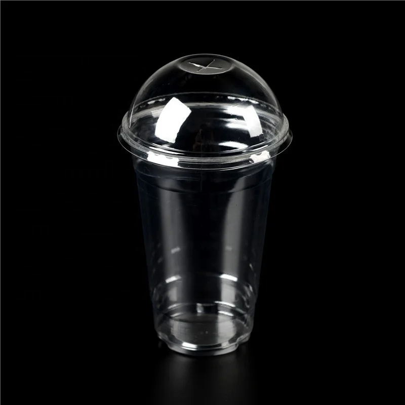 Disposable Plastic PET Lid 98mm Clear Plastic Cup Dome Lid  Plastic Cover