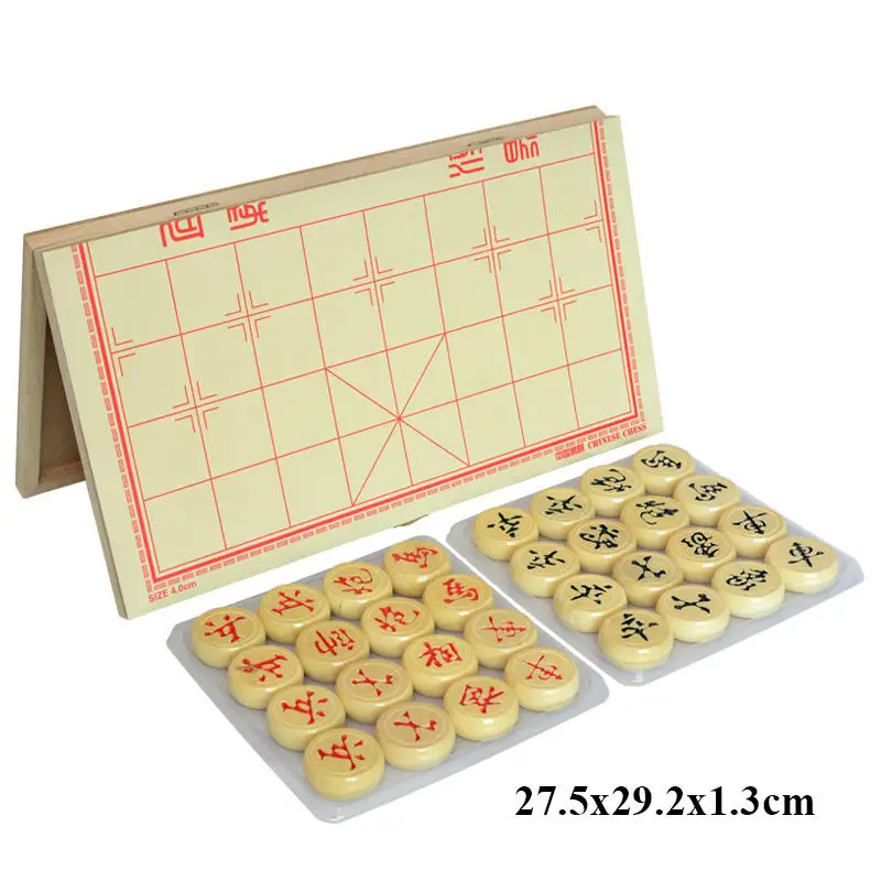 Magnetic Chinese Chess Foldable Portable Game Set With Magnetic Plastic Chess Set for Party Travel