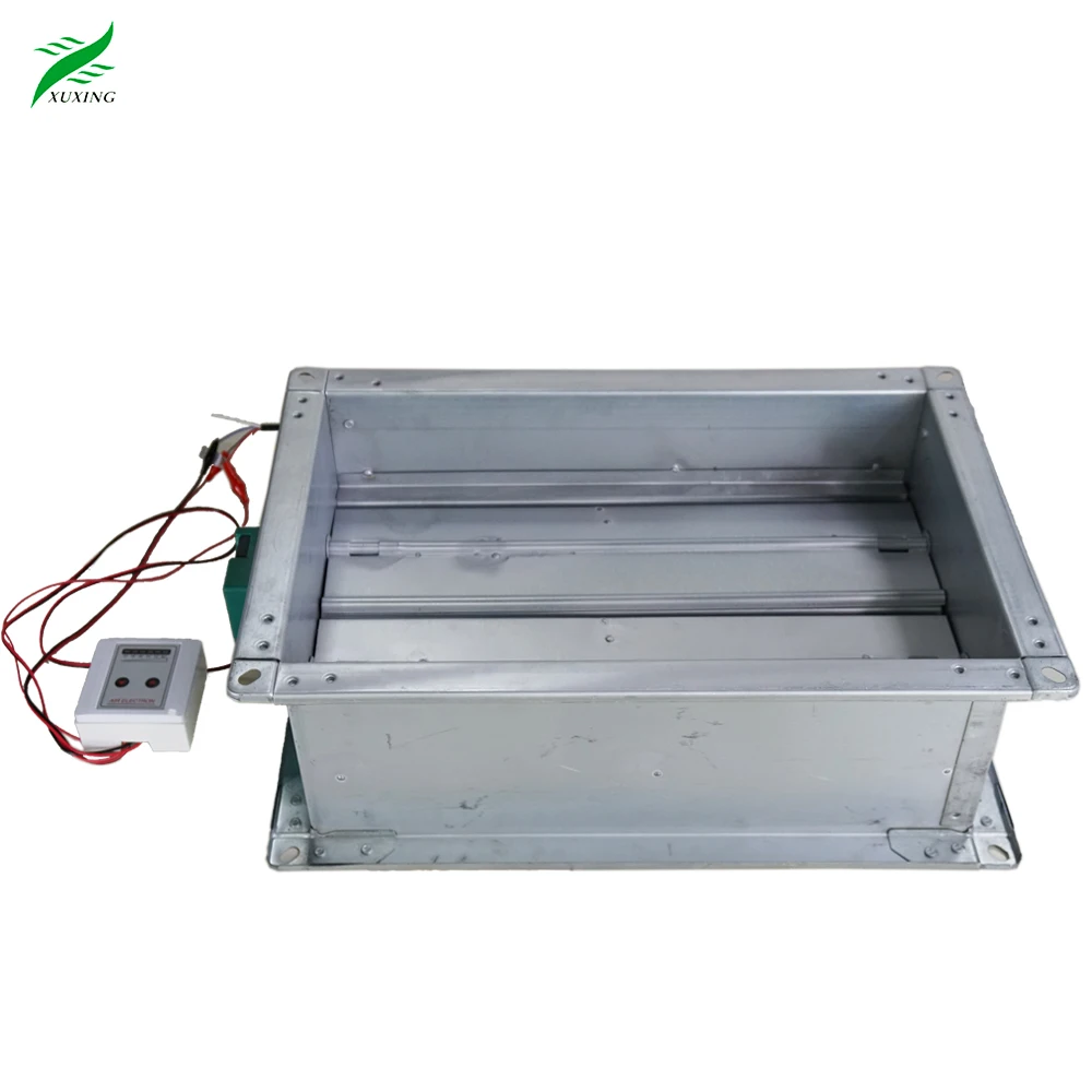 Galvanized Steel Motorized 24V/220V motorized air damper electric air