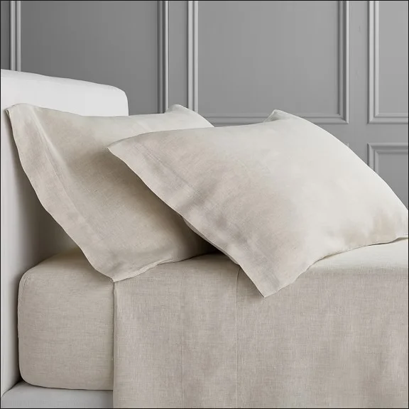 100% Pure Flax Linen Sheets Queen Size Stone Washed French Linens Bedding Farmhouse Style Set of 4 linen bed sheets