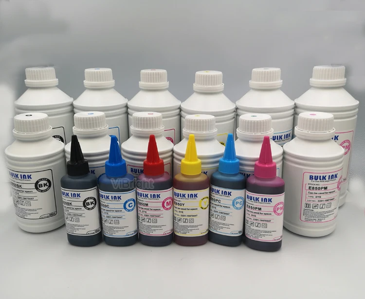 ViBright E850  Premium Color Compatible Bottle Water Based Refill Ink for Epson  1390 T50 T60 1400 1410 Printer printer dye ink
