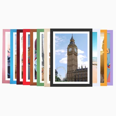 Hot Sale 4x6 5x7 8x10 A4 Black Wood Wooden Table Top Picture Photo Frame Set Size Customizable