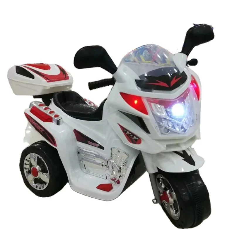 Wholesale Pink Electric Motorbike for Kids Ride-On Plastic Motorcycle with Powerful Battery 3 Wheels Music Three-Wheel Features