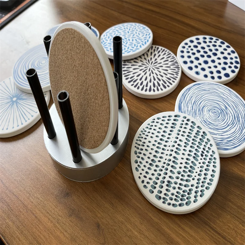 Ins Style Water Absorption Diatomaceous Earth Cup Mat For Family Potluck Banquet Daily Use