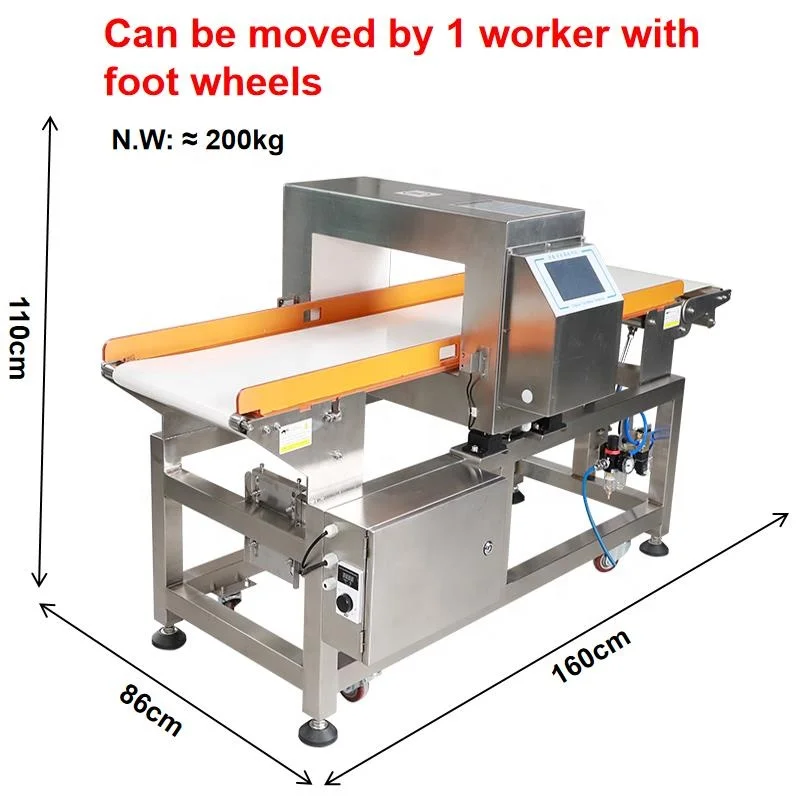 high sensitivity conveyor belt food metal detector metal detector for food industry