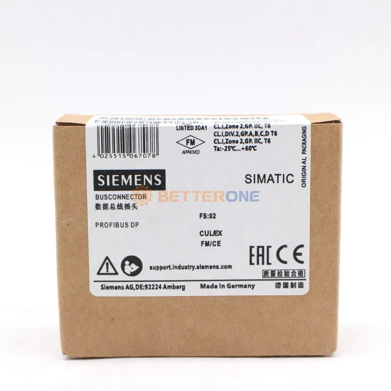 In stock sms 100% brand new original SIMATIC DP PLC Connection Plug 6ES7972-0BA12-0XA0 logic input module