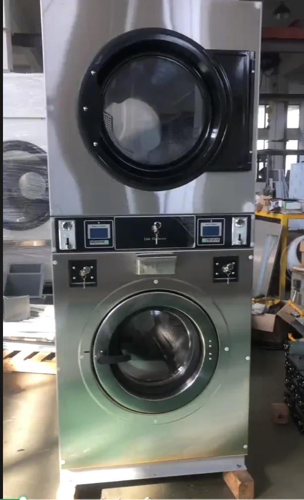 Commercial Laundry Coin-Operated Coin Vending Washing Machine and Dryers 25kg Capacity with Drying Function Best Prices