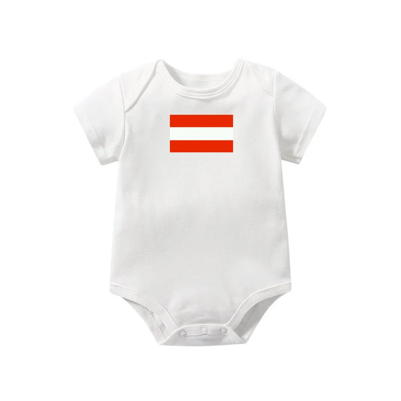 Hungary Israel Italy baby clothes flag election supplies austria cotton baby romper Cost-effective wholesale jumpsuit