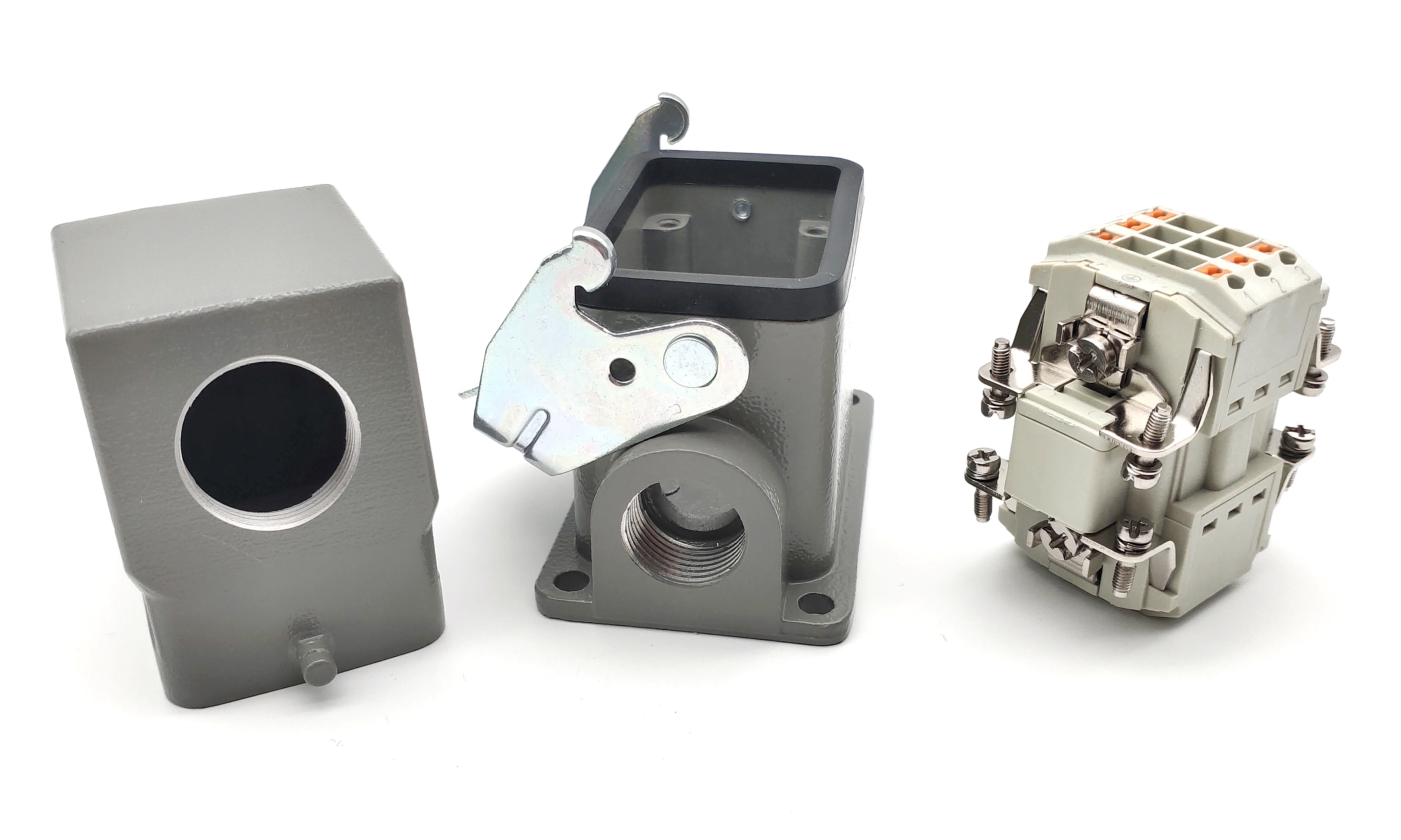SVLEC HDC HE 06 Series 6 Pin Screw Terminal Rectangular Heavy Duty Connector for Industrial Wire Harness