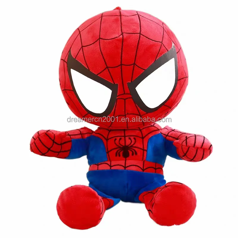 Custom High Quality Super Anime America Captain Man Toy Soft Plush Stuffed Doll Spiderman Iroendman Supered Hero Plush Toys
