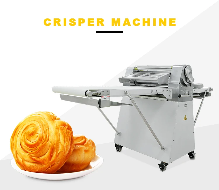  Automatic Crisping Puff Pastry Dough Sheeter Press Machine Pizza Bread Croissant