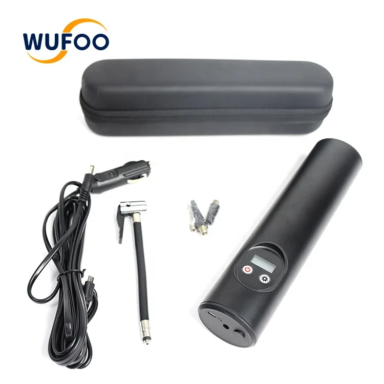 Mini Portable Car Tire Inflator with Battery for Car Motorcycle Bicycle Tire Ball Air Compressor Car Air Pump with Led Light
