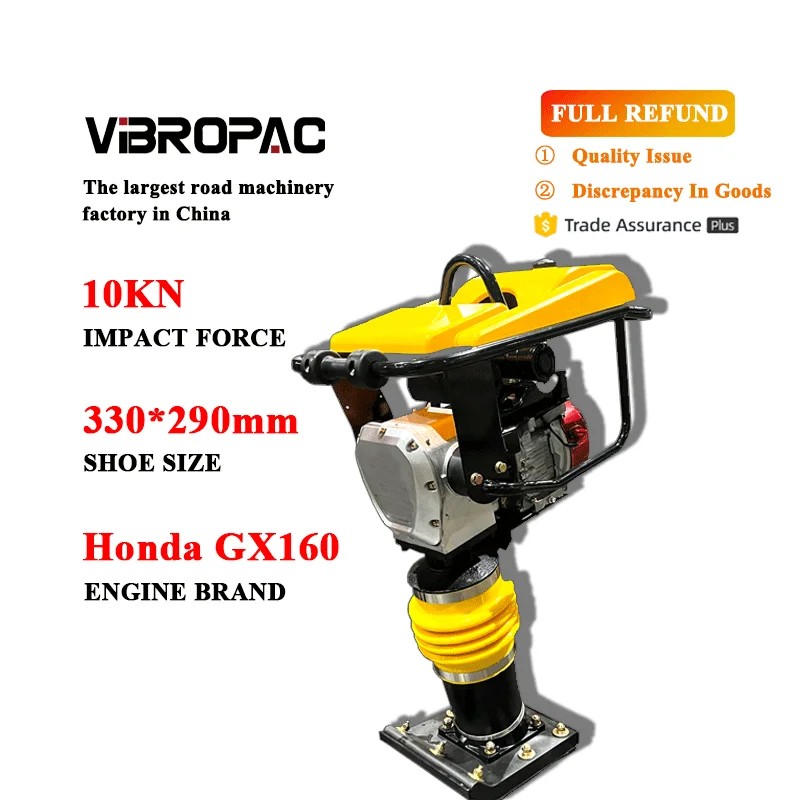 Popular tamping Rammer cheap price 80kg Vibrating Soil earth Rammer Machine construction machine Jumping Jack Tamping Rammer