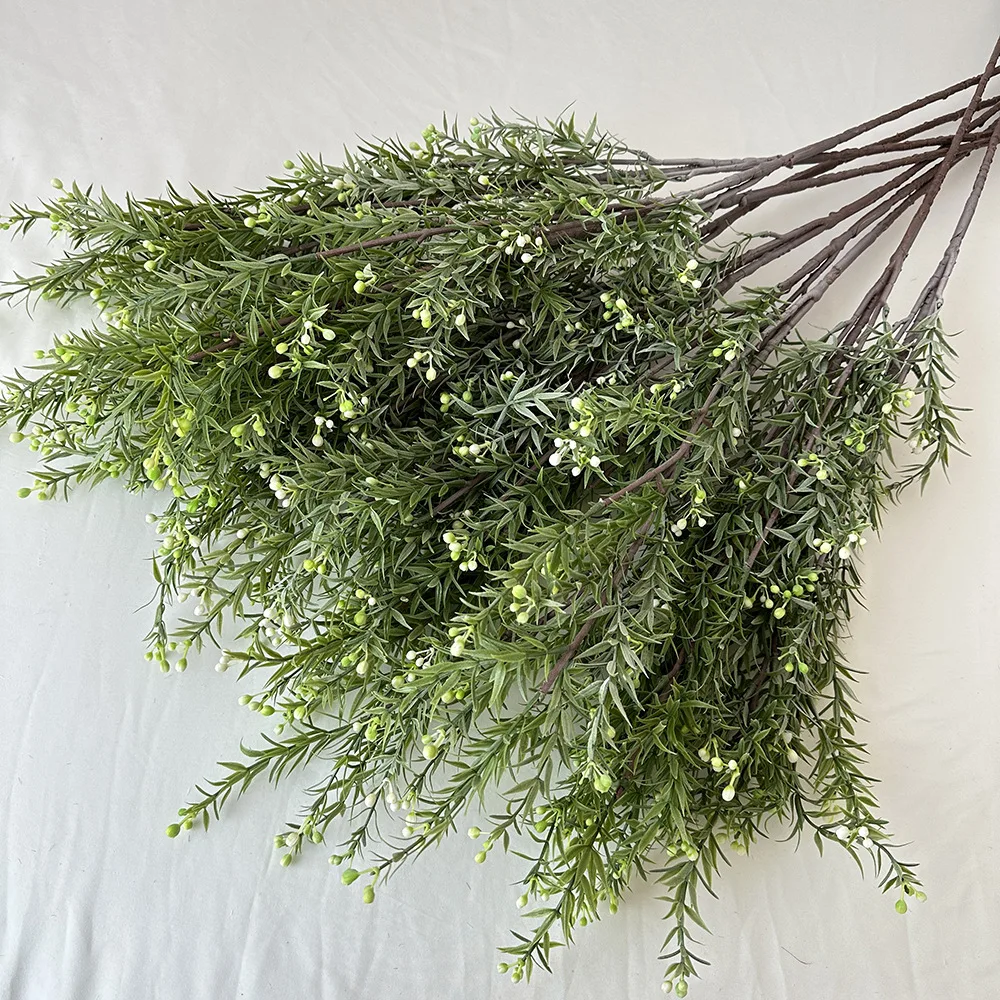 green plants Cross-border simulation christmas plant pine needle christmas tree hanging frost home decoration leaf ornaments