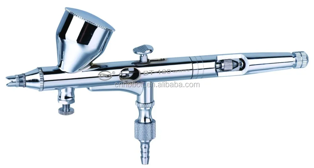 Double Action Gravity Feed Airbrush Used For Body Painting