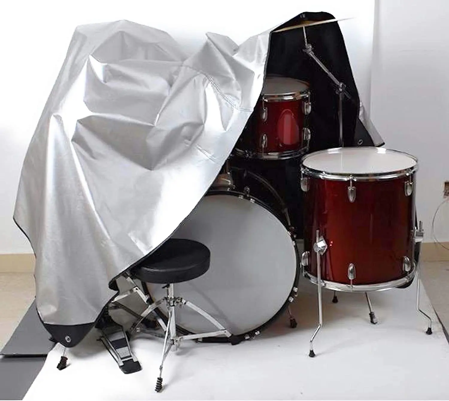 Drum kit accessories dustproof and waterproof double-sided sun protection cover for drum kit