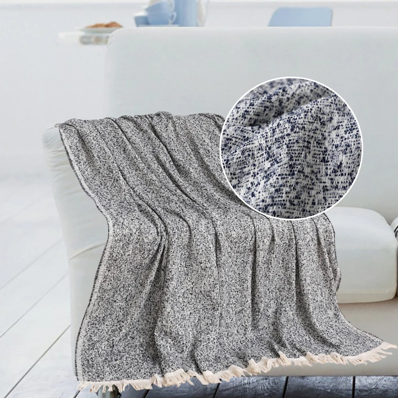 Вязаная хлопковая покрывало для дивана