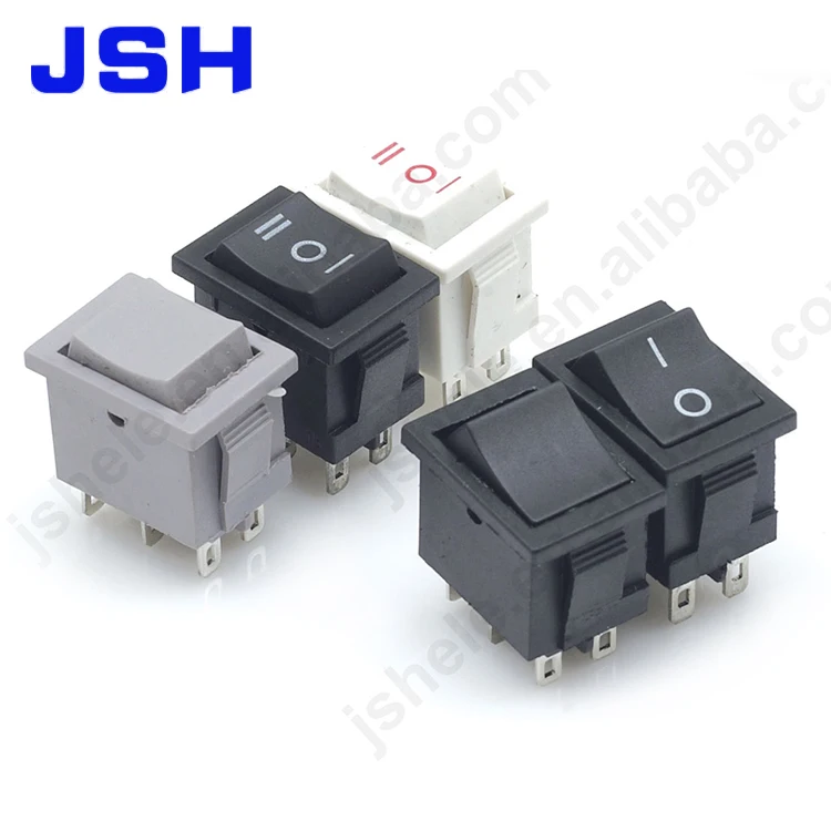 JSH KCD1-203 6PIN 3position  3way dpdt boat rocker switch