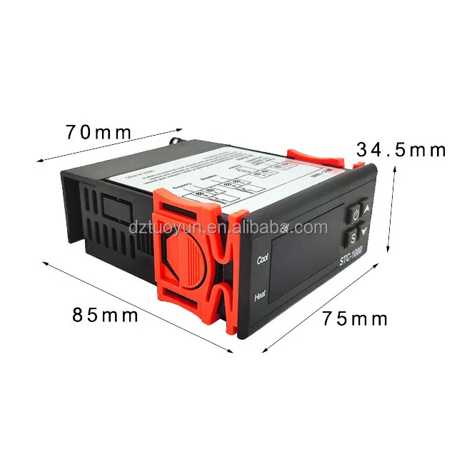 TUOYUN промоушен Новый 12 В 24 100-220vac Termostato цифровой Con Sonda Stc-1000 Para incador