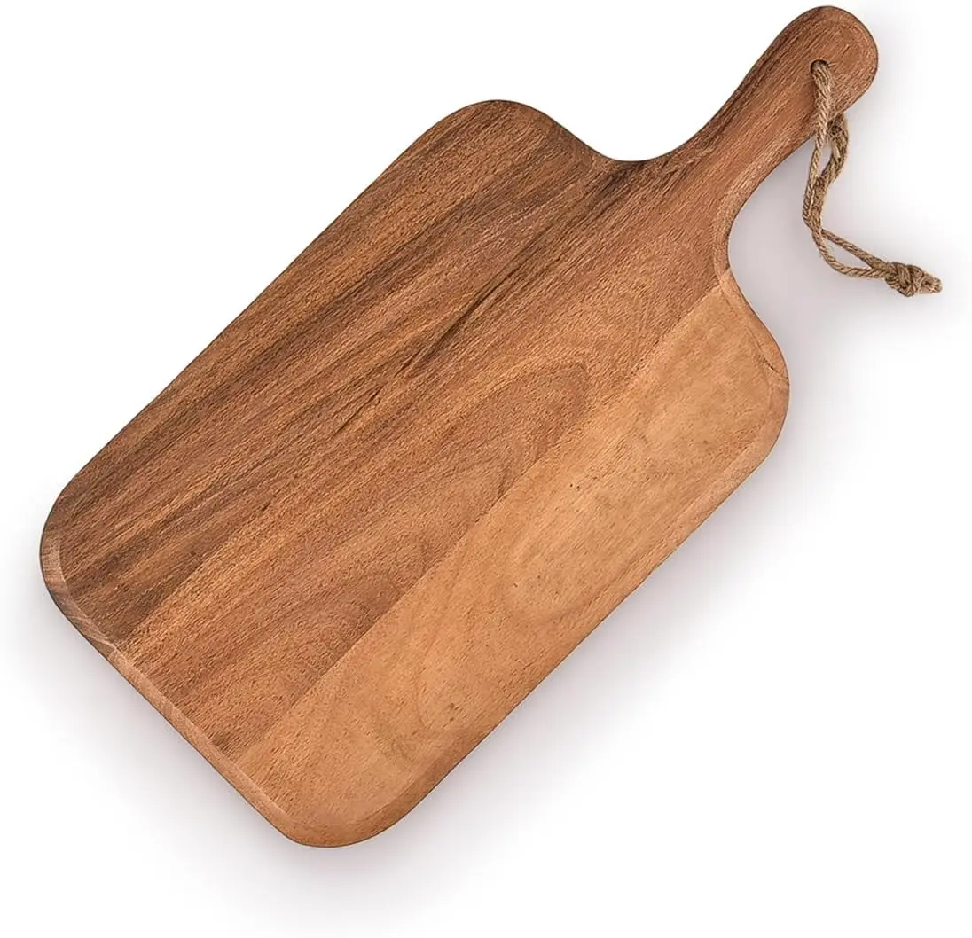 Acacia Wood Cutting Board With Handle Chopping Board For Kitchen Cheese And Food Serving Tray Charcuterie board