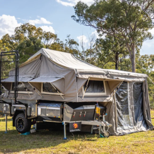 Sale Australian Standards Large Space caravan Camping Travel Camper Trailer with Sleeper Berth Triple Camp Kitchen System