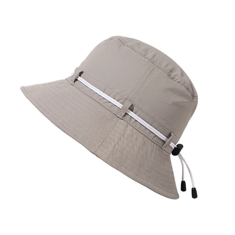 Functional fabric made colombian sportswear supplex  UPF 40 uv protection dry fit  nylon bucket hat custom with adjustable cord