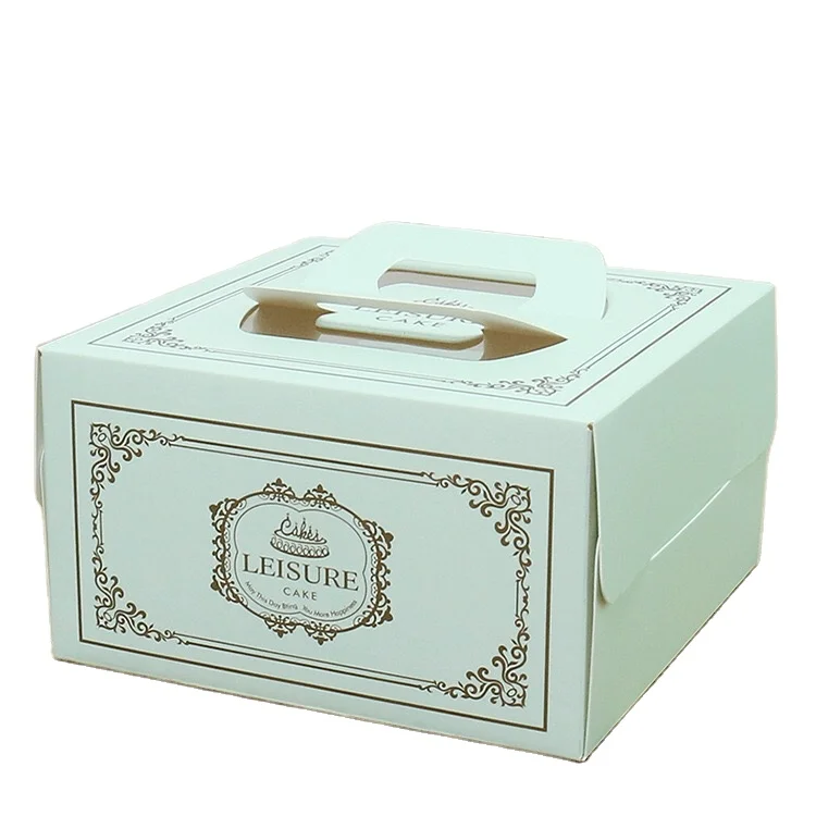 Wholesale Custom Luxury Birthday Cake Boxes Wedding Cake Packing Box With Handle