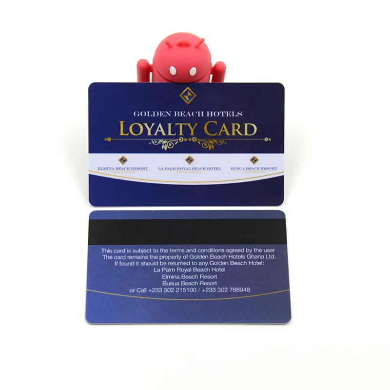 plastic loyalty card for membership promotion loco or hico magnetic stripe pvc card manufacturer full color printing member card