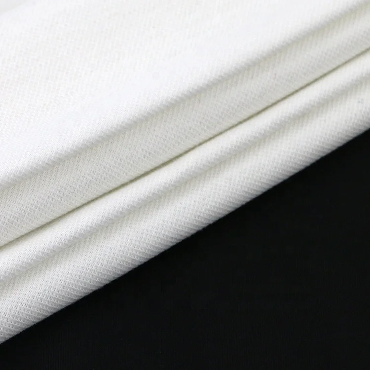 Polo t shirt cvc spandex cotton stretch pique fabric